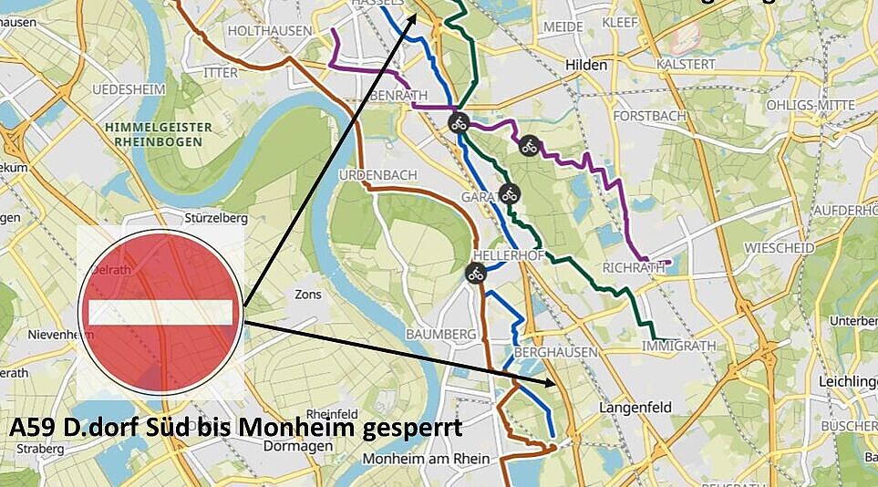 Sperrung der A59