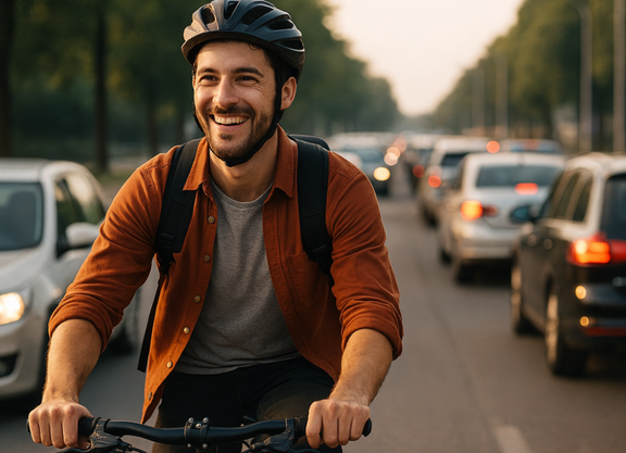 Nachhaltige Radfahrer