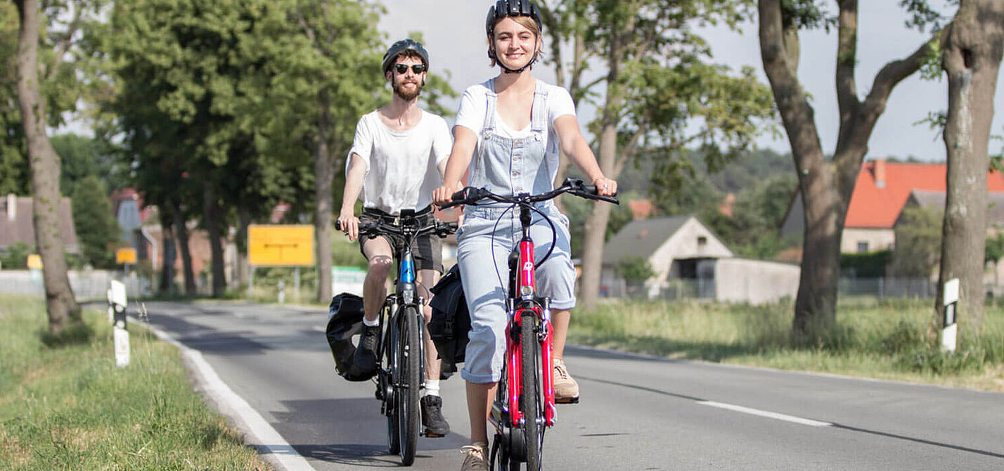 Auf dem Land Radfahren Auf dem Land Radfahren